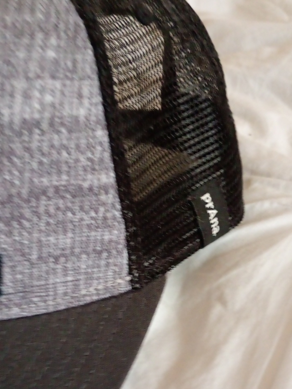 Prana Salty Dog Black & Gray Mesh Trucker Hat